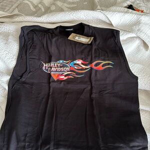 Sleeveless Harley Davidson tee shirt